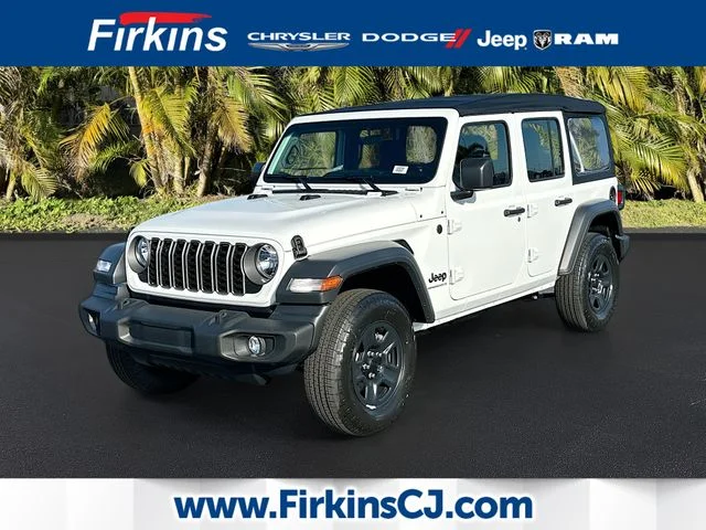 New 2026 Bright White Clearcoat Jeep Sport image 1