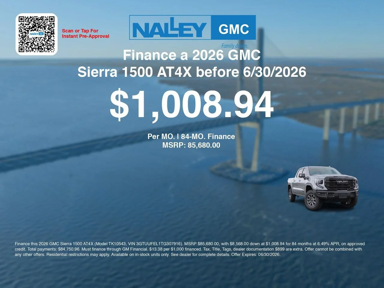 New 2026 Sterling Metallic GMC AT4X image 7