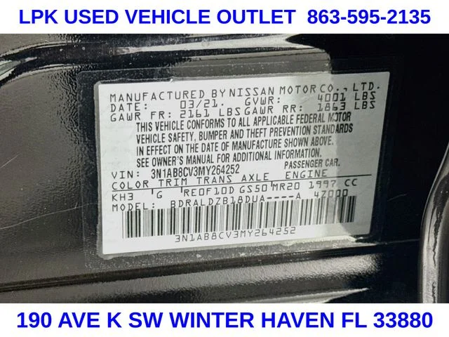 Certified Used 2021 Black Nissan SV image 29
