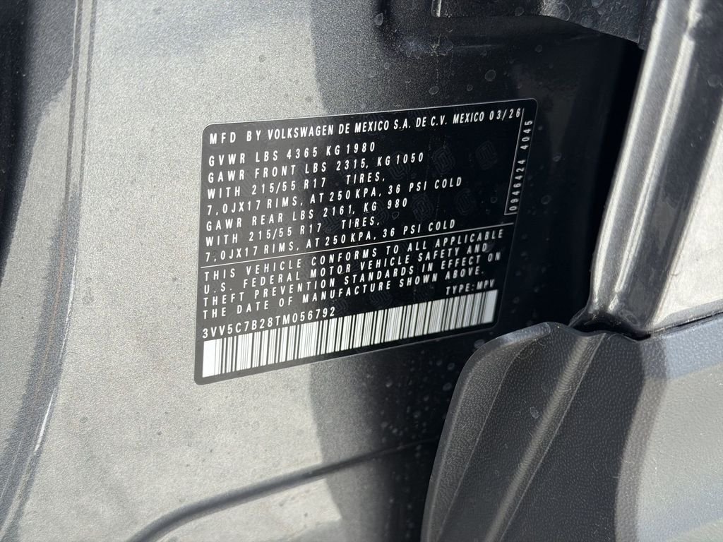 New 2026 Gray Volkswagen 1.5T S image 30