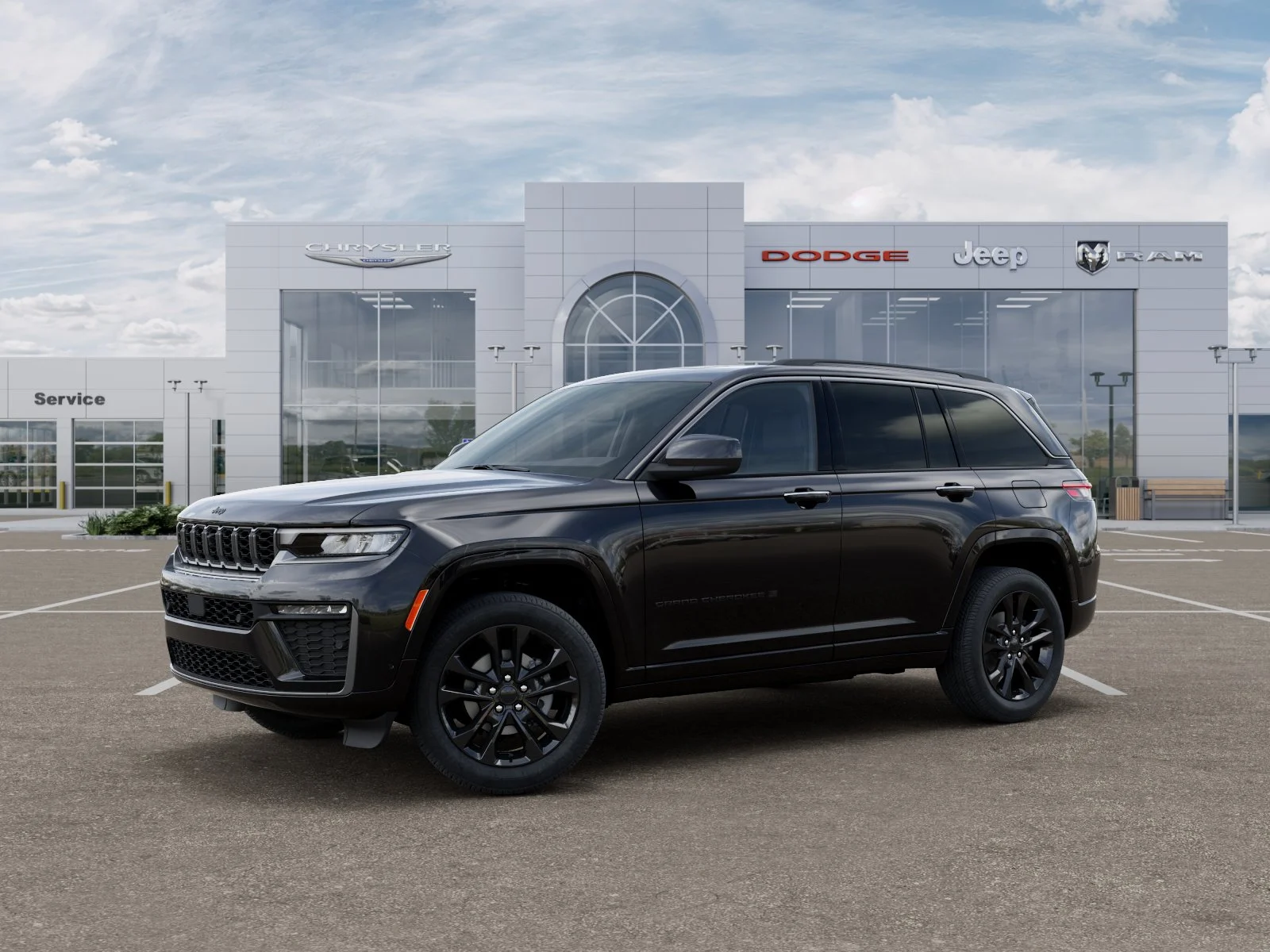 New 2026 Diamond Black Crystal Pearl-Coat Exterior Paint Jeep Limited Reserve image 29