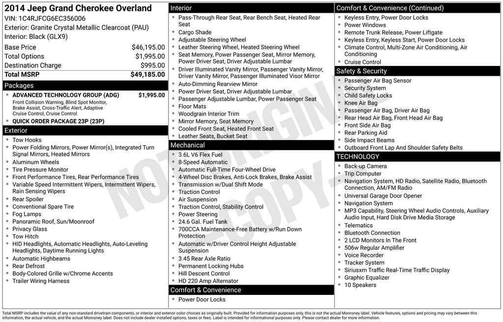 Used 2014 Gray Jeep Overland image 7