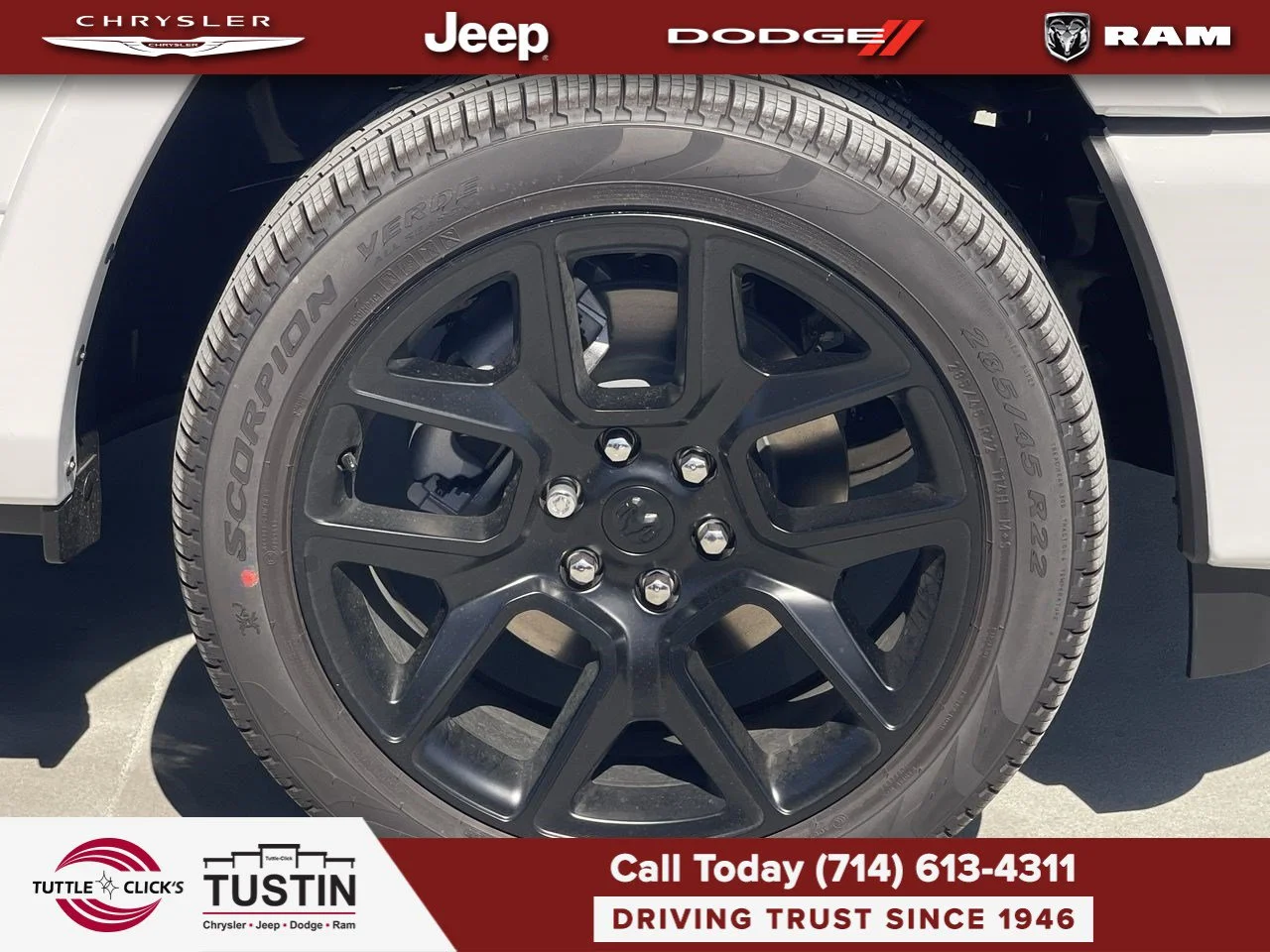 New 2026 Bright White Clear-Coat Exterior Paint RAM Laramie image 16