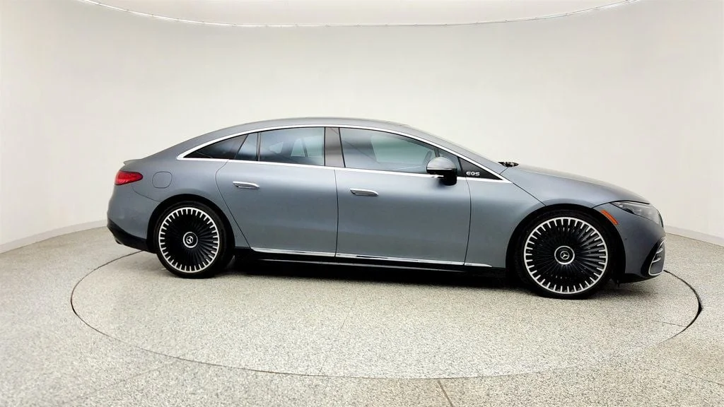 Used 2023 MANUFAKTUR Selenite Gray Magno Mercedes-Benz EQS 450+ Sedan, Pinnacle w/ Executive Rear Seat Package Plus image 4