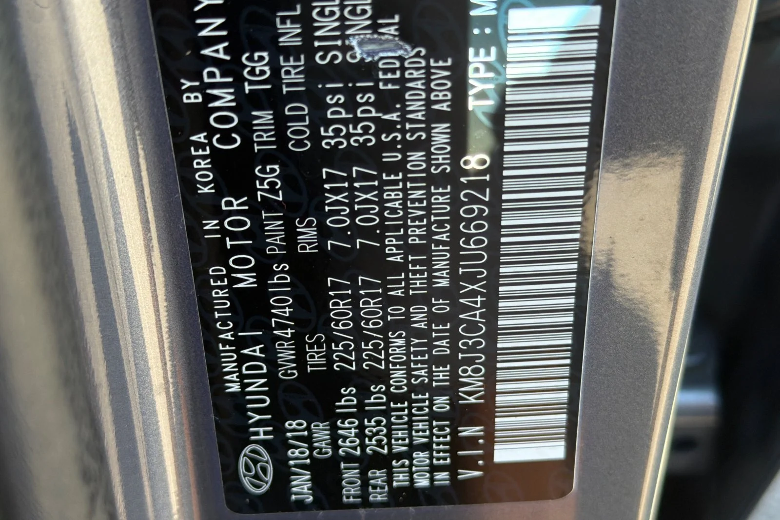 Used 2018 Gray Hyundai SEL image 23