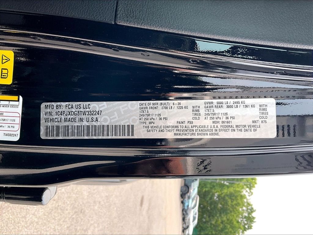 New 2026 Black Clear-Coat Exterior Paint Jeep  image 16