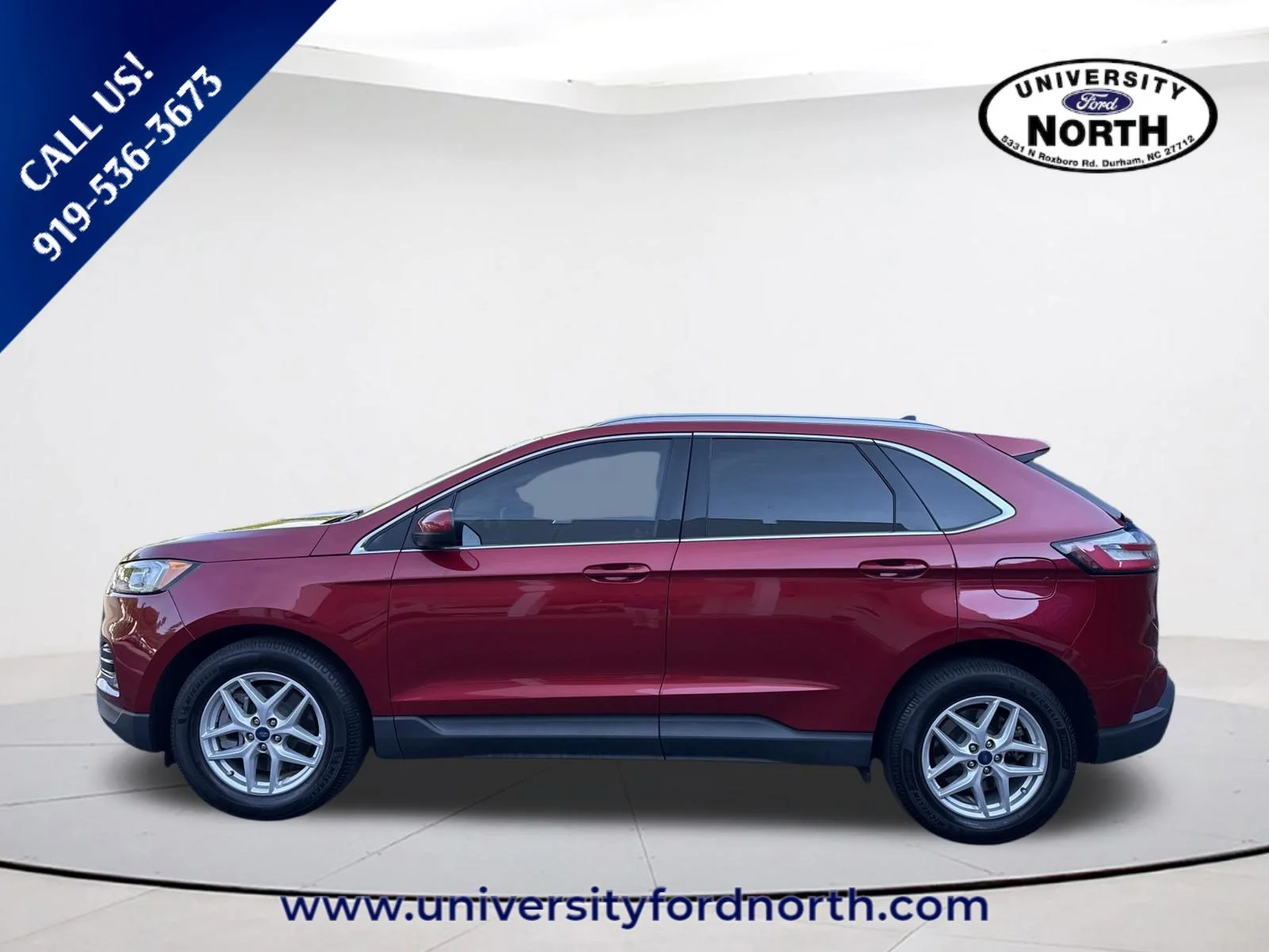 Used 2021 Rapid Red Metallic Tinted Clearcoat Ford SEL image 4