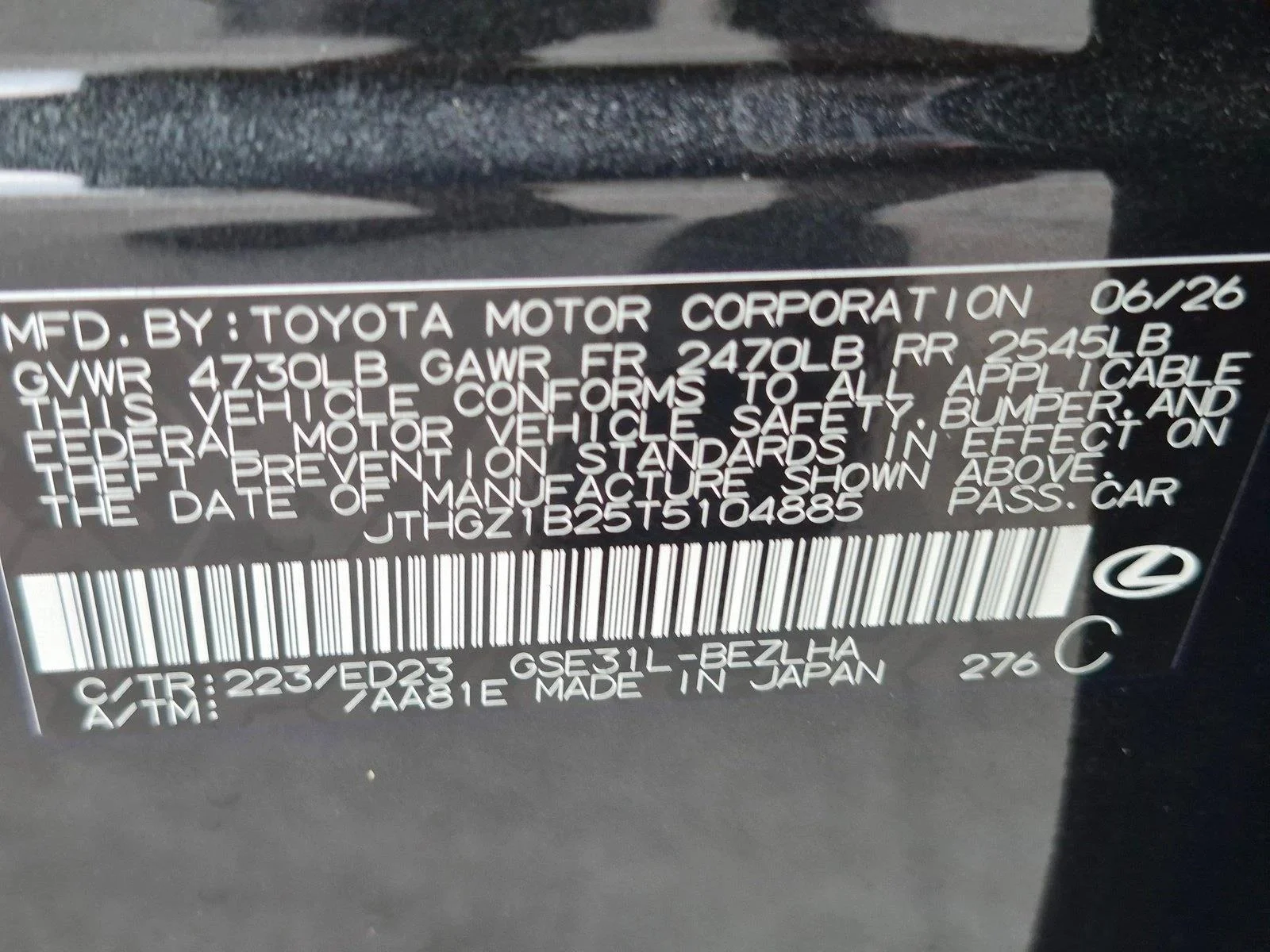 New 2026 Caviar Lexus  350 F SPORT image 17