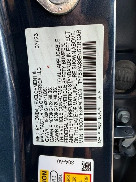 Used 2023 Black Honda EX image 31