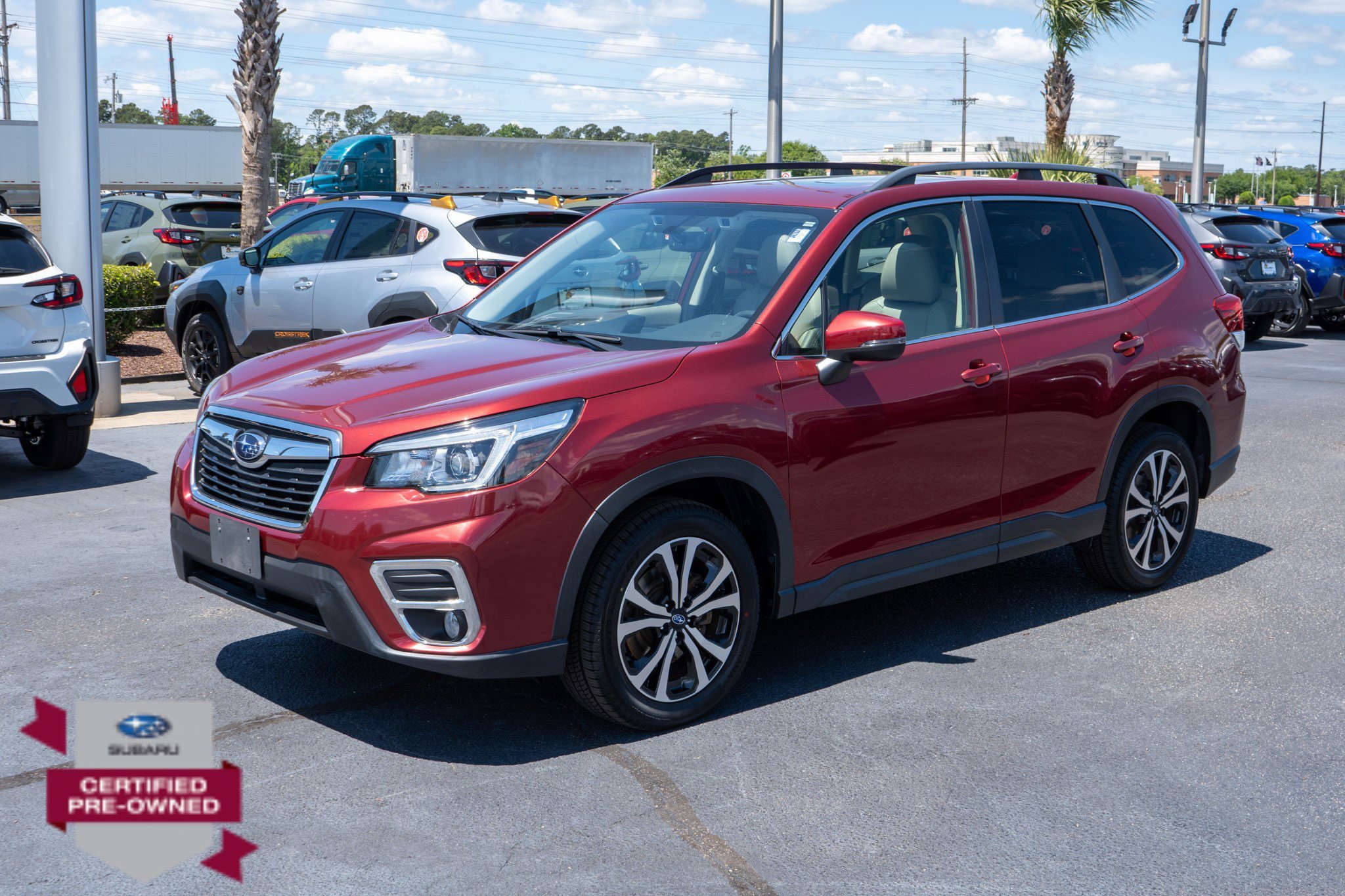 Used 2019 Crimson Red Pearl Subaru Limited image 7