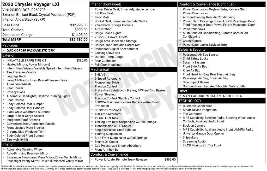 Used 2020 Black Chrysler LXI image 4