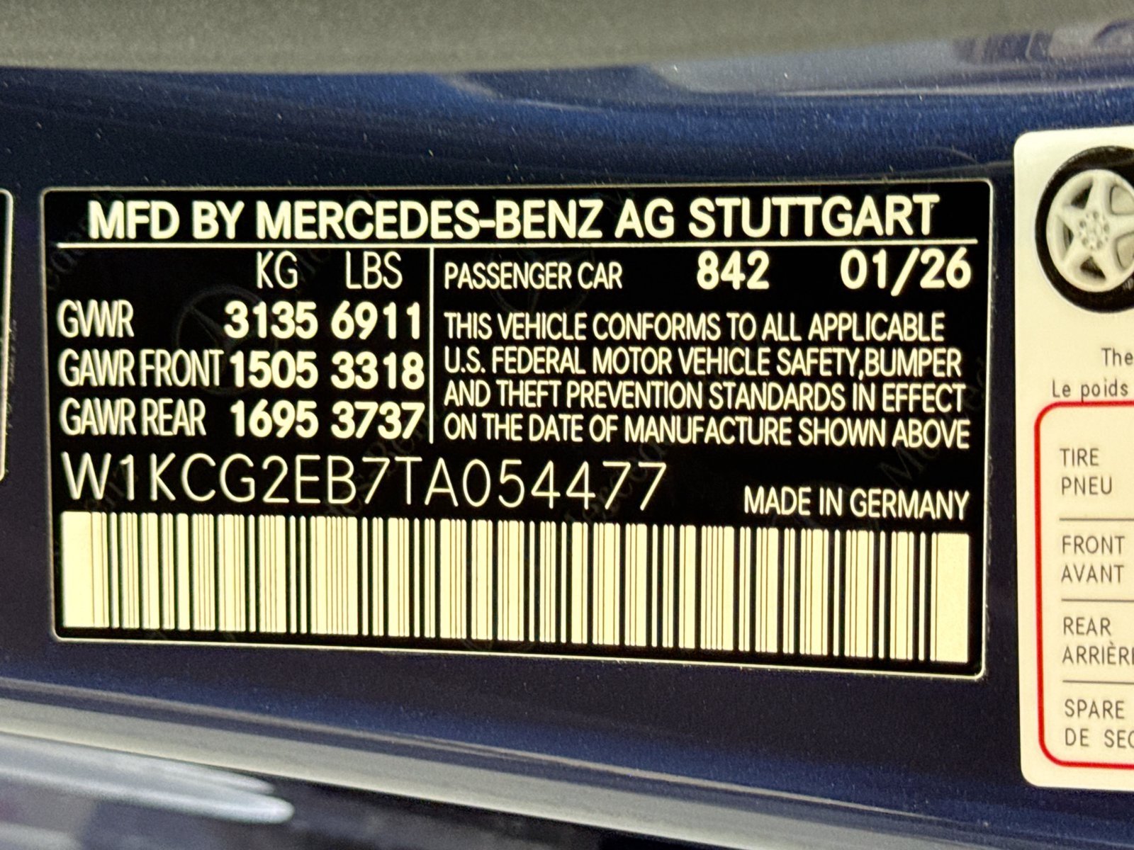 New 2026 Twilight Blue Metallic Mercedes-Benz EQS 450 image 29