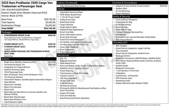 Used 2025 Silver Ram High Roof image 8