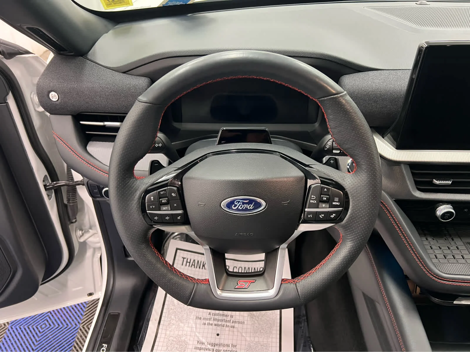 Used 2025 Star White Metallic Tri-Coat Ford ST image 24