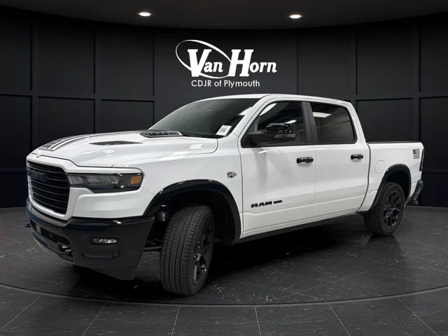 New 2026 Bright White Clear-Coat Exterior Paint RAM Laramie image 3