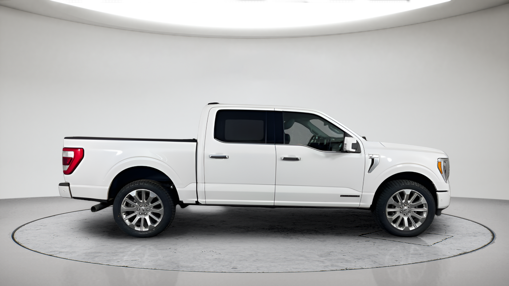 Used 2021 Star White Metallic Tri-Coat Ford Limited image 2