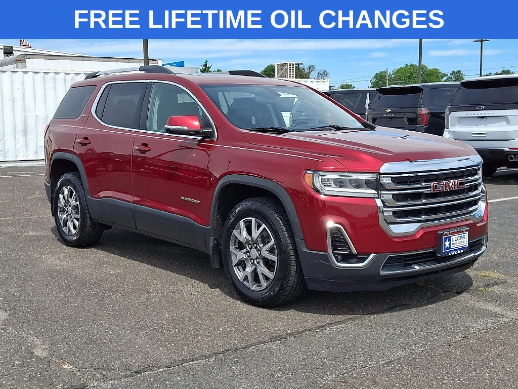 Used 2020 RED QUARTZ TINTCOAT GMC SLT image 1