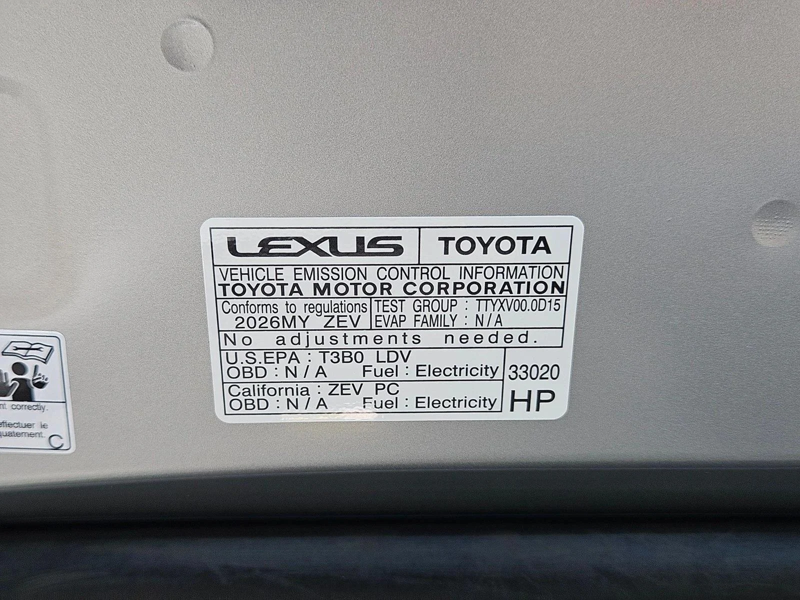 New 2026 Iridium Lexus ES 500e PREMIUM AWD image 17