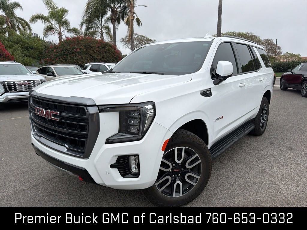 Summit White 2024 GMC Yukon AT4 4WD SUV / Crossover Four-Wheel Drive