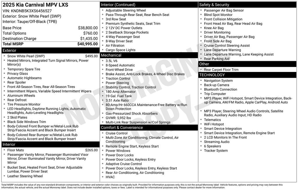 Used 2025 White Kia LXS image 26