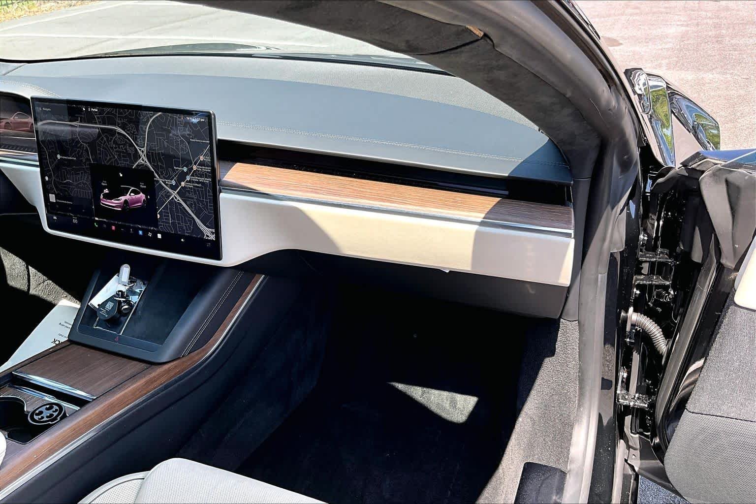 Used 2021 Solid Black Tesla Plaid image 18