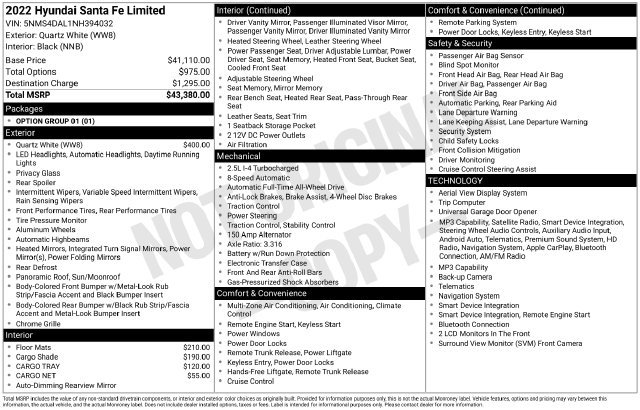 Used 2022 Gray Hyundai Limited image 23