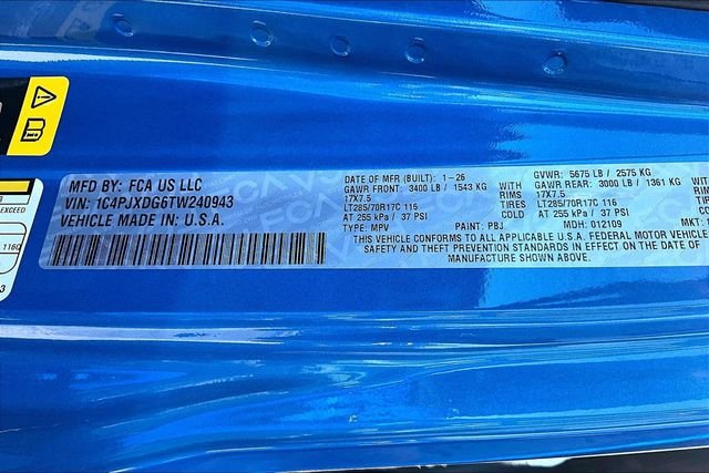 New 2026 Jeep Wrangler Willys 4D Sport Utility