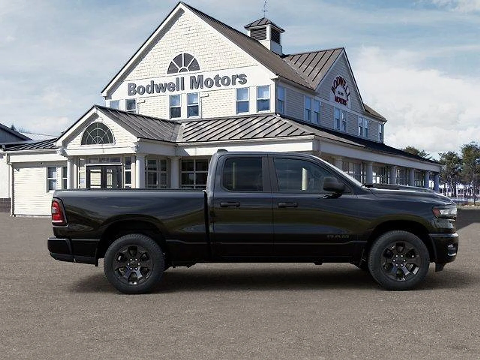 New 2026 Diamond Black Crystal Pearl-Coat Exterior Paint RAM Express Crew Cab 4x4 6