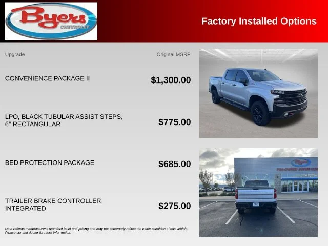 Used 2021 Silver Chevrolet LT Trail Boss image 10
