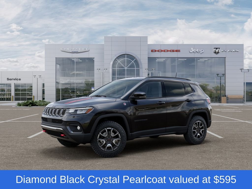 New 2026 Diamond Black Crystal Pearl-Coat Exterior Paint Jeep Trailhawk image 2