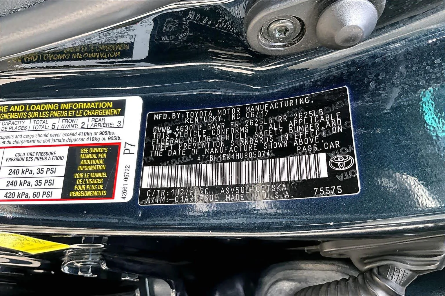 Used 2017 Cosmic Gray Mica Toyota SE image 36