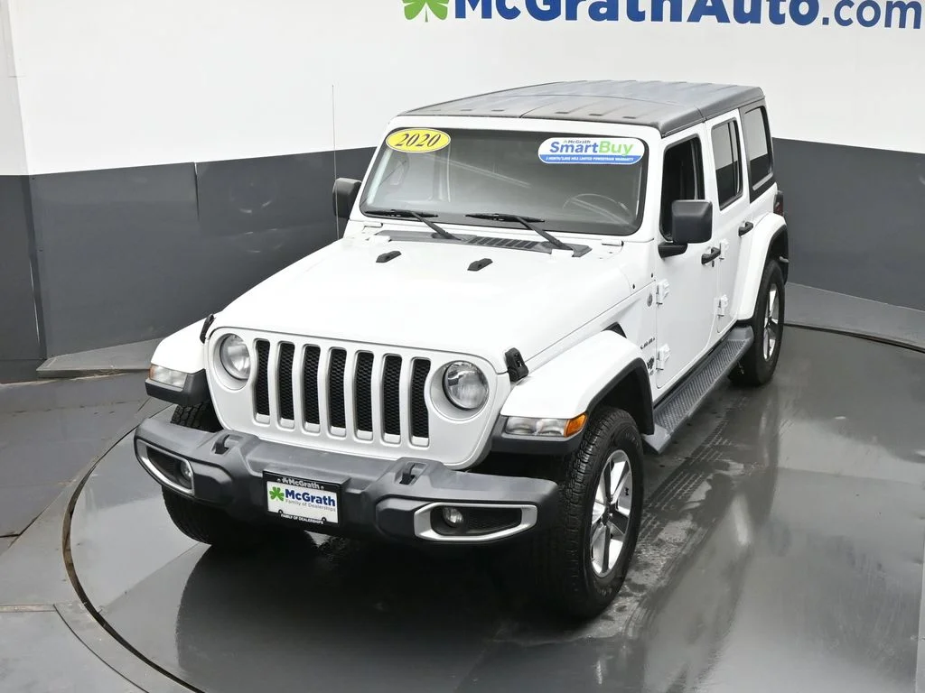 Used 2020 White Jeep Unlimited Sahara image 27