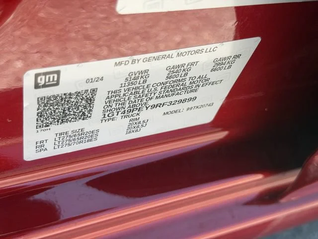 Used 2024 Volcanic Red Tintcoat GMC AT4 image 38