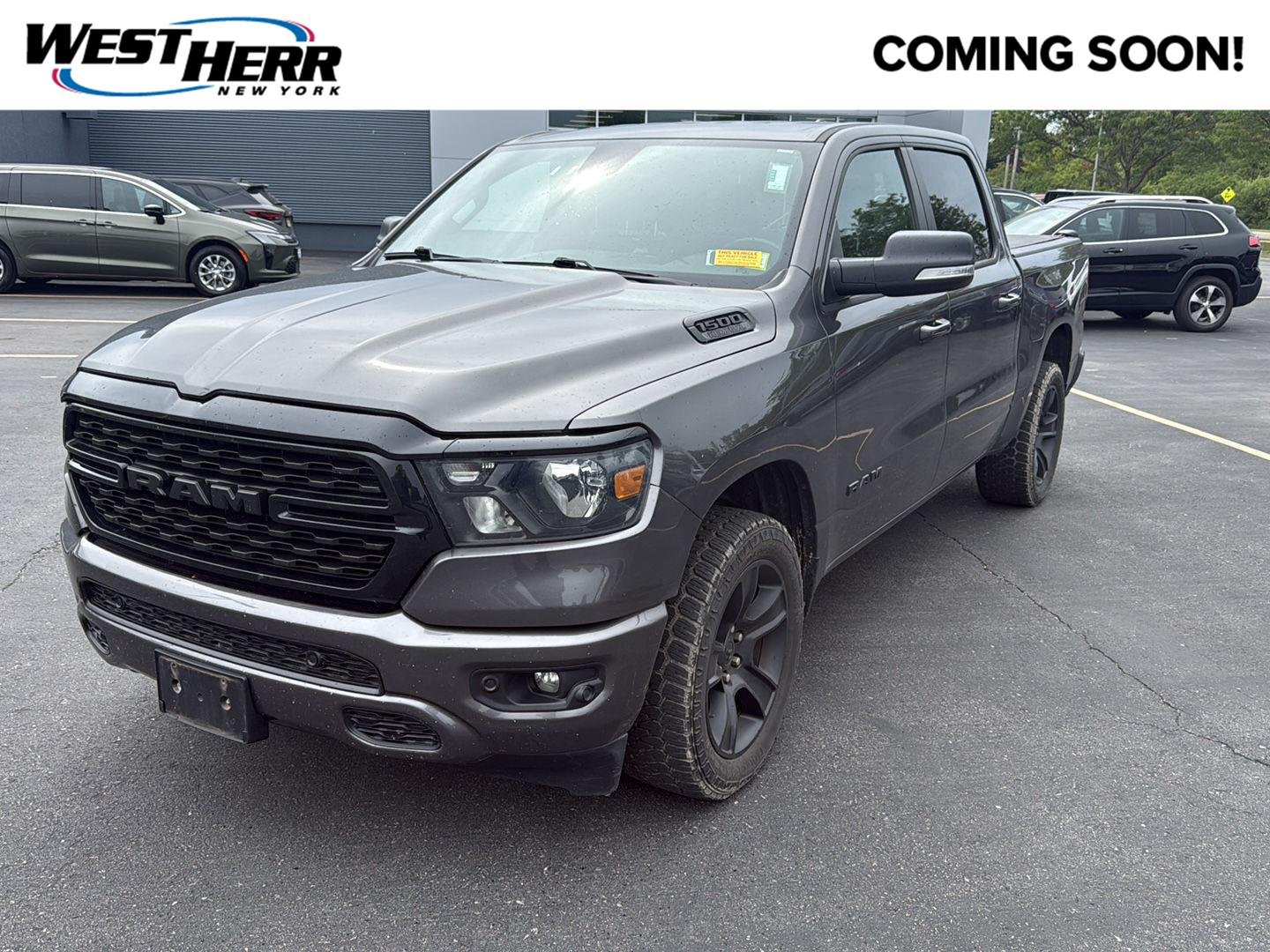Used 2022 Granite Crystal Metallic Clearcoat Ram Big Horn image 1