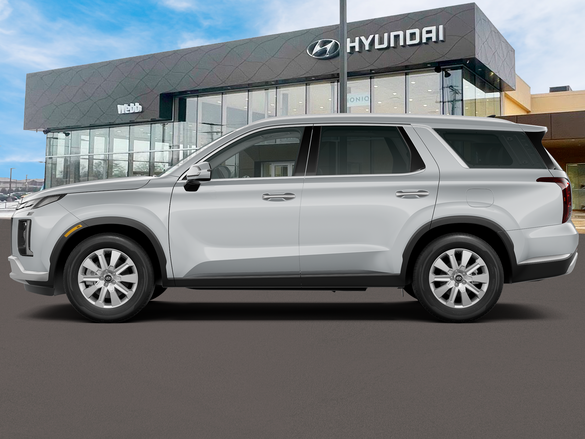 New 2025 White Hyundai SEL AWD image 3