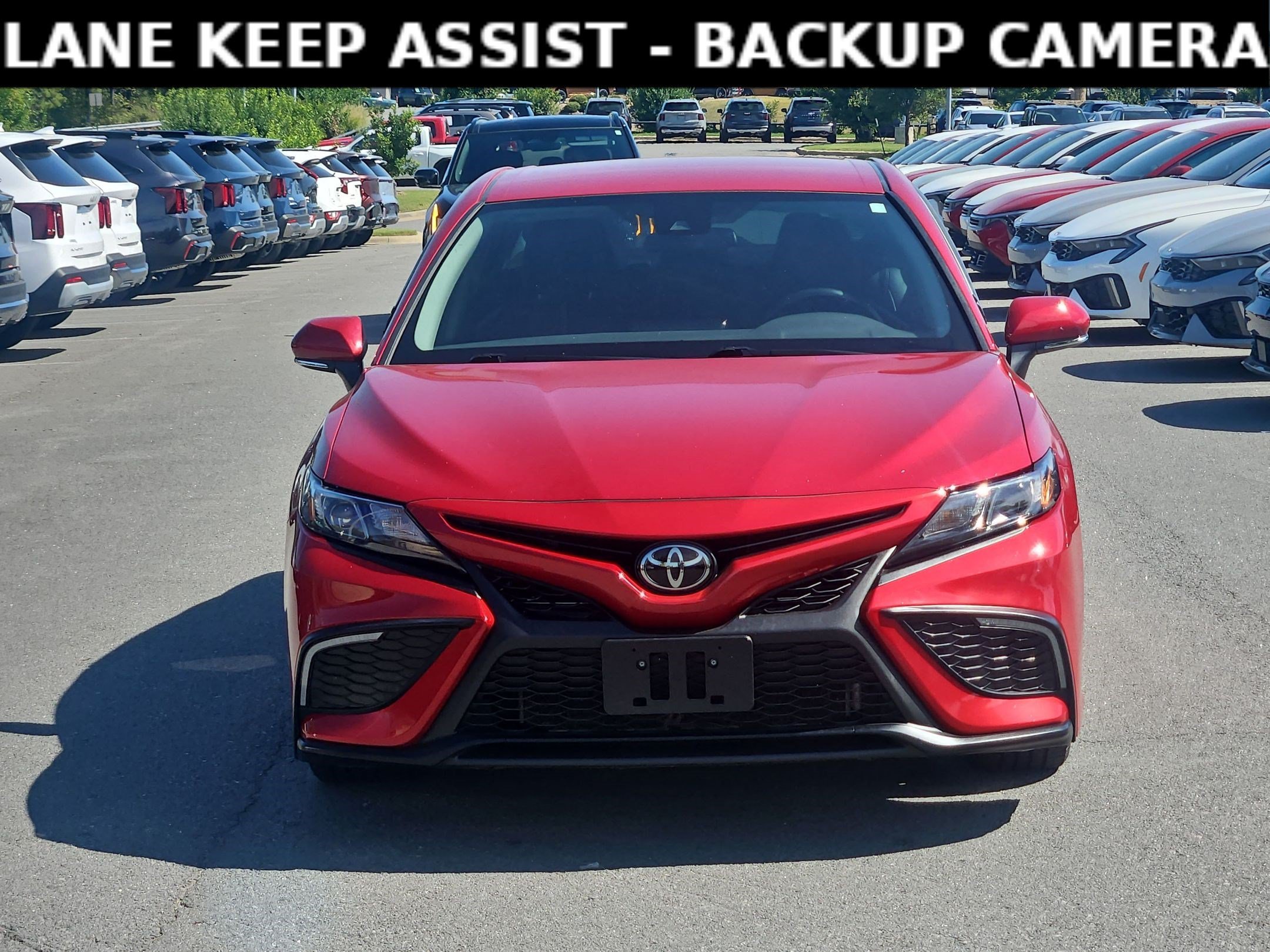 Used 2022 SUPERSONIC RED Toyota SE image 2