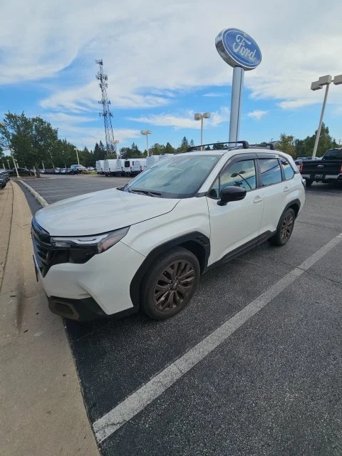 Certified Used 2025 White Subaru Sport image 1