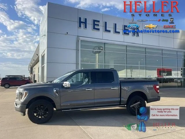 Used 2021 Carbonized Gray Metallic Ford Platinum image 1