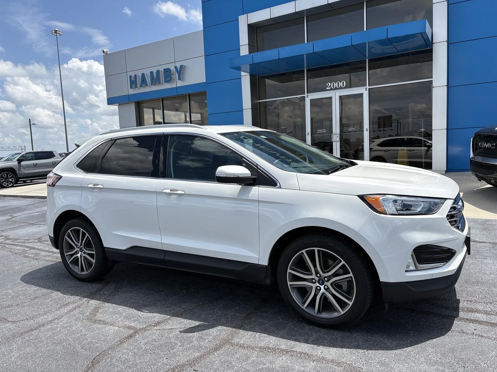 Used 2021 White Ford Titanium image 1