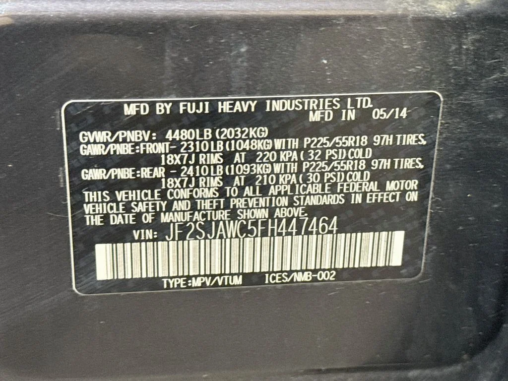 Used 2015 Gray Subaru 2.5i Touring image 41