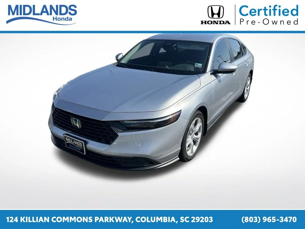 Certified Used 2024 Solar Silver Metallic Honda LX image 1
