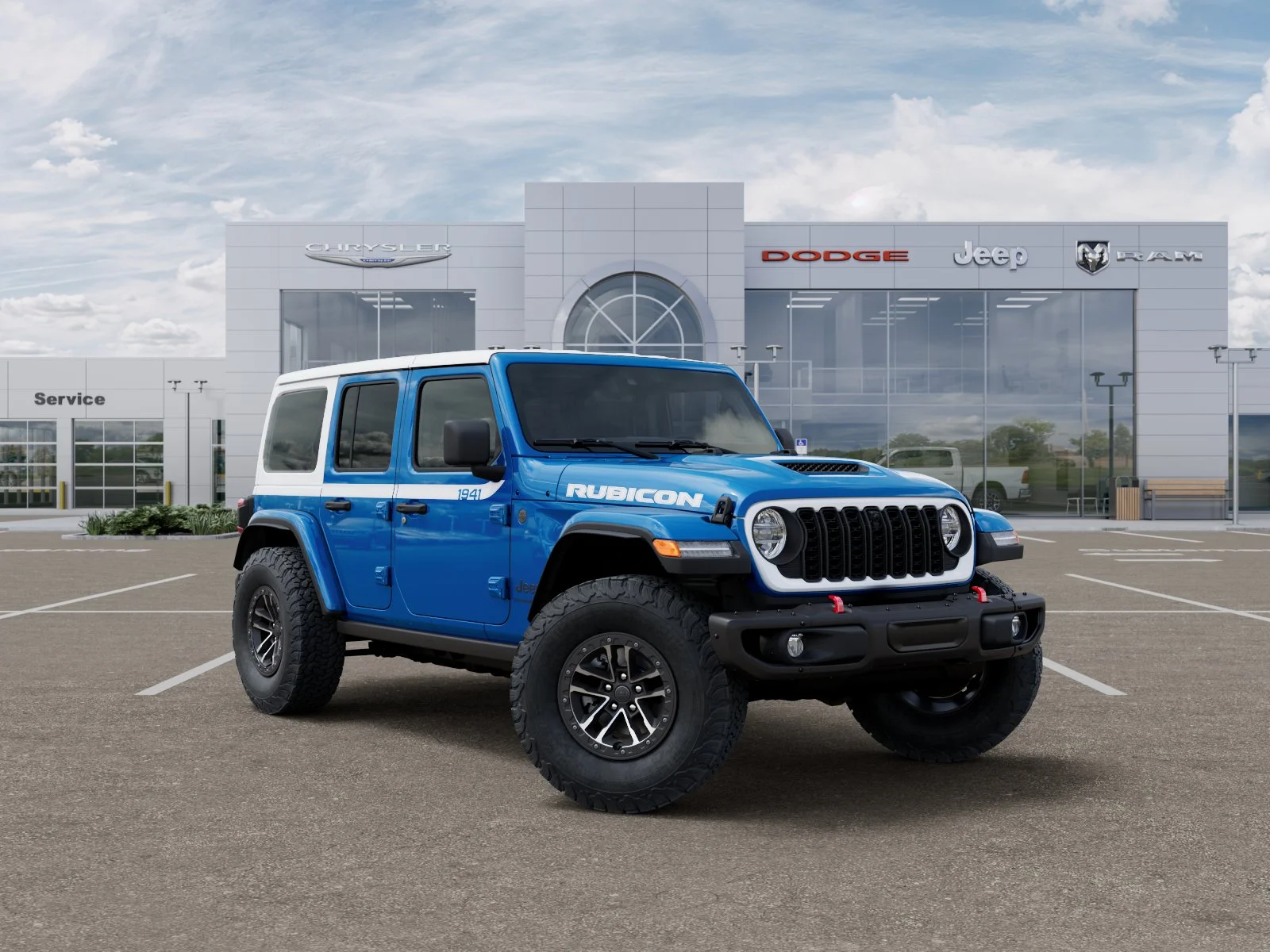 New 2026 Hydro Blue Pearl-Coat Exterior Paint Jeep Rubicon image 31