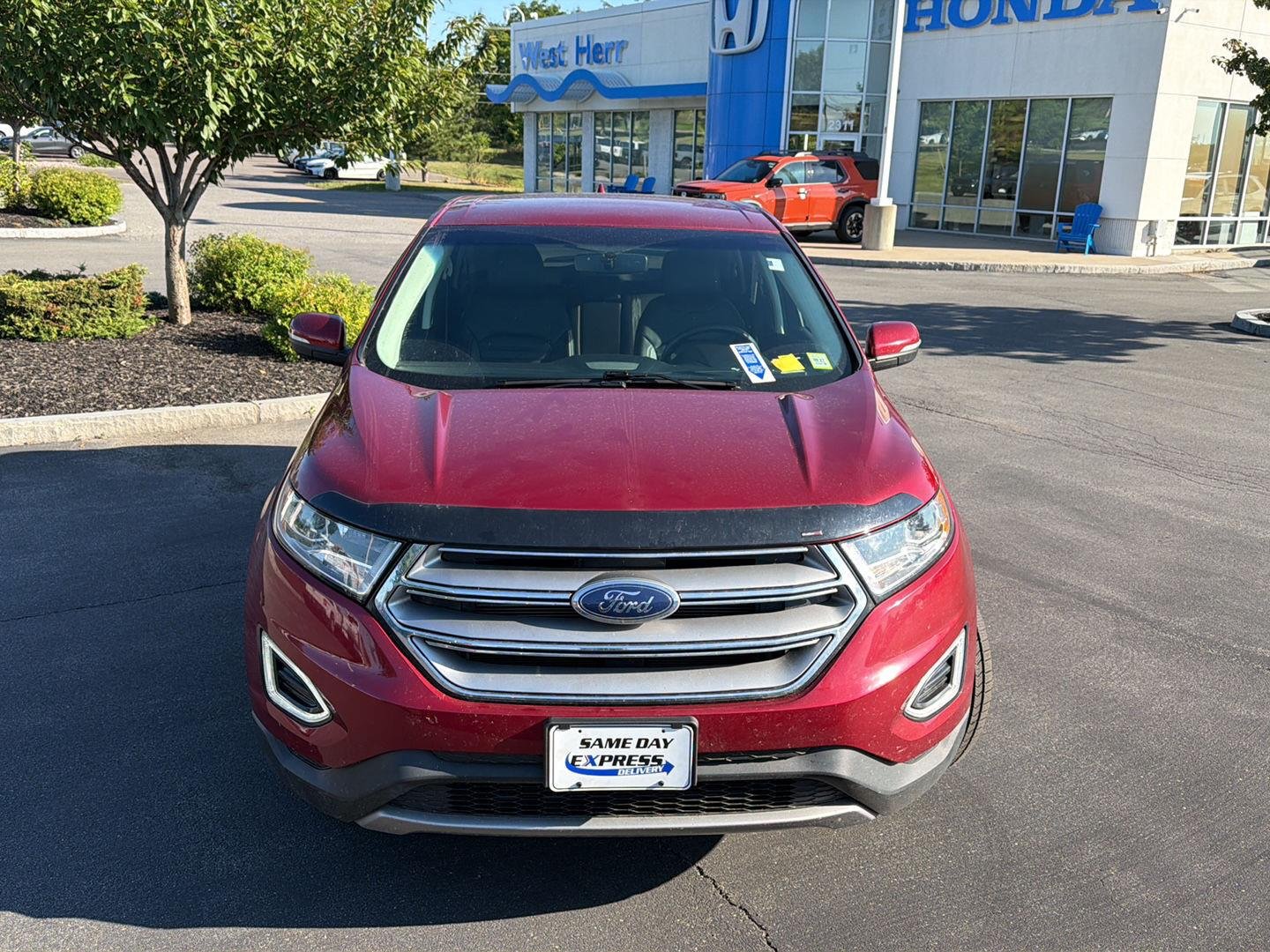 Used 2018 Ruby Red Metallic Tinted Clearcoat Ford SEL image 2