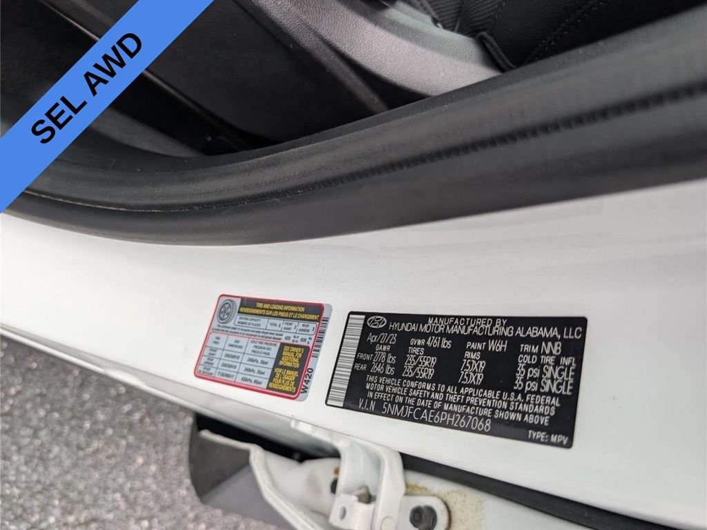 Used 2023 White Hyundai SEL image 16
