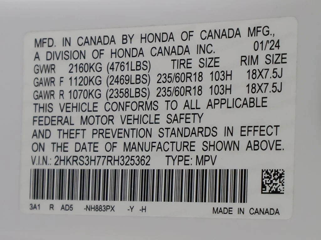 Used 2024 Platinum White Pearl Honda EX-L image 55