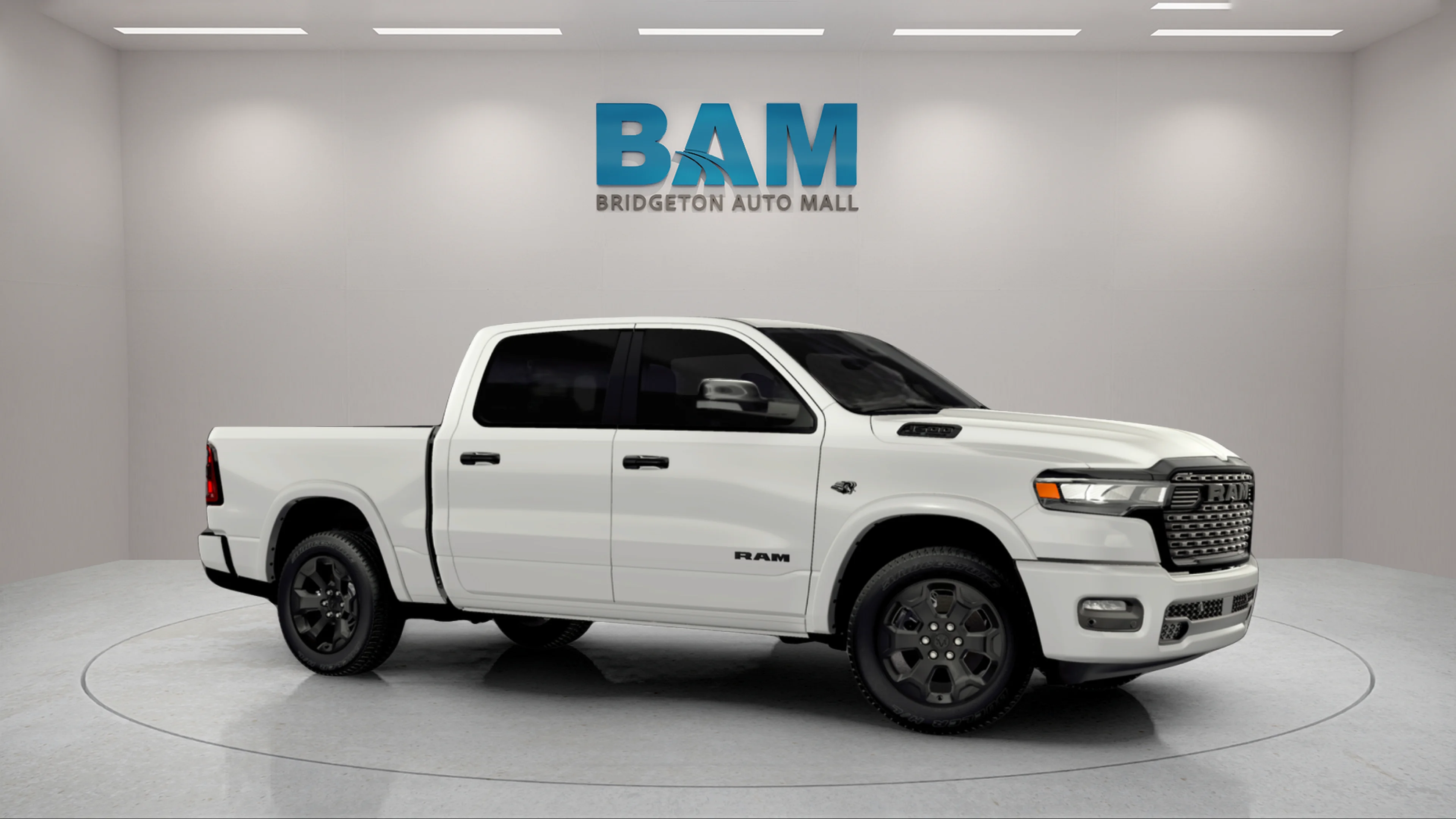 New 2026 Bright White Clear-Coat Exterior Paint RAM Big Horn image 1