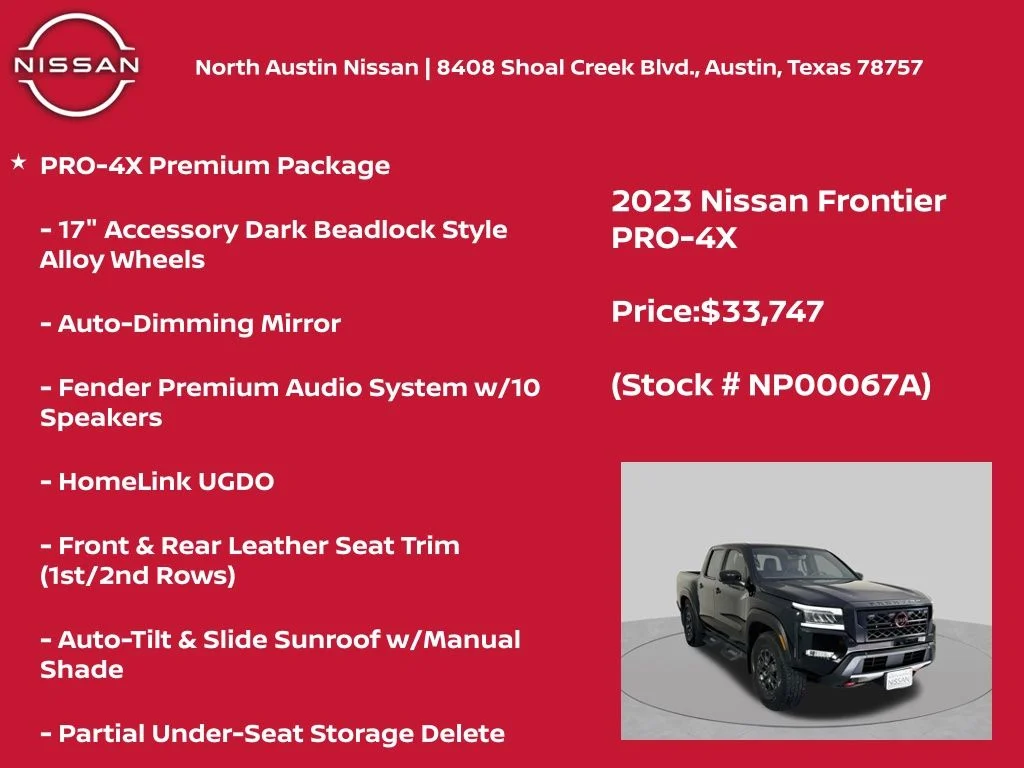 Certified Used 2023 Black Nissan PRO-4X image 12