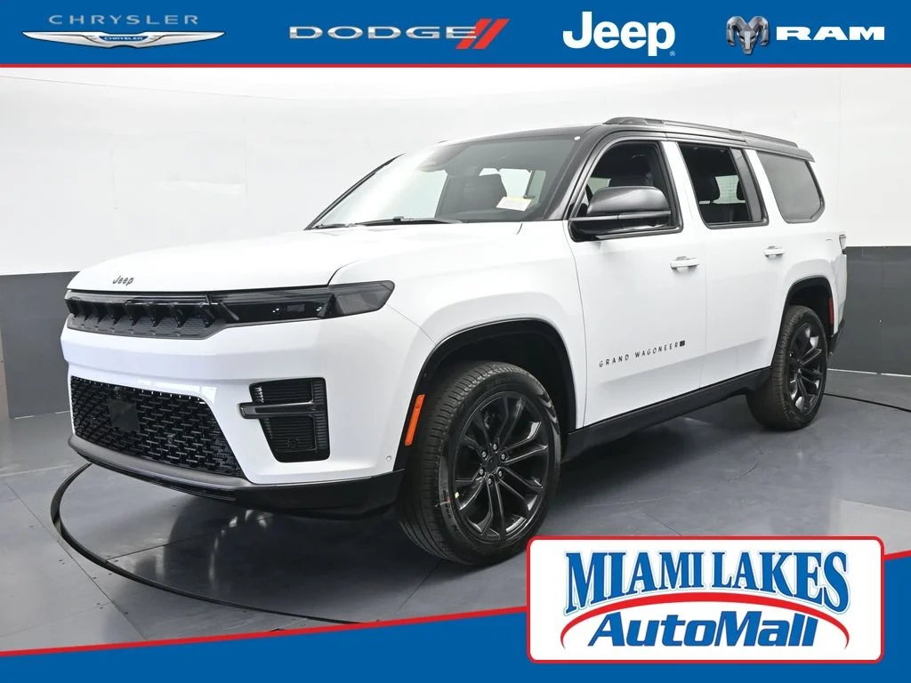 New 2026 Bright White Clearcoat Jeep Summit Obsidian image 1