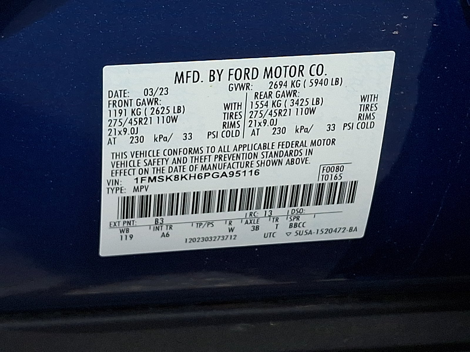 Used 2023 Atlas Blue Metallic - B3 Ford ST-Line image 27