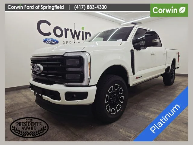 New 2026 Star White Metallic Tri-Coat Ford F-250® Platinum® image 1